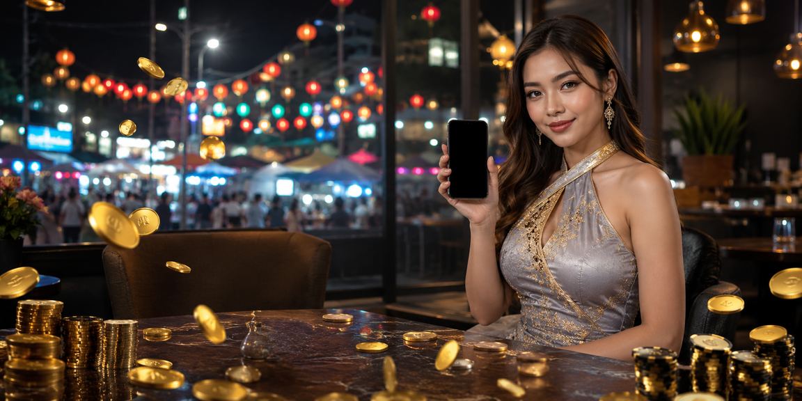 Meja Baccarat bergaya batik di kasino Kuala Lumpur dengan suasana mewah