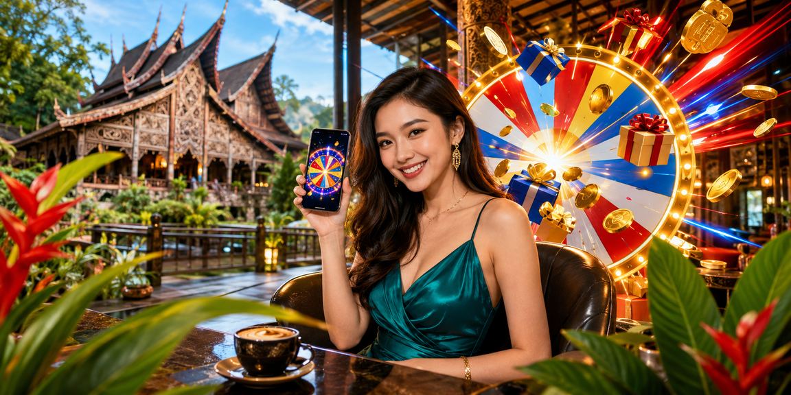 Meja Roulette bergaya Melayu di Sarawak dengan suasana yang elegan